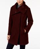 Cole Haan Envelope-collar Textured Walker Coat