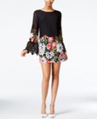 Guess Simone Mixed Media Swing Dress