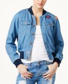 Tommyxgigi Denim Patch Bomber Jacket