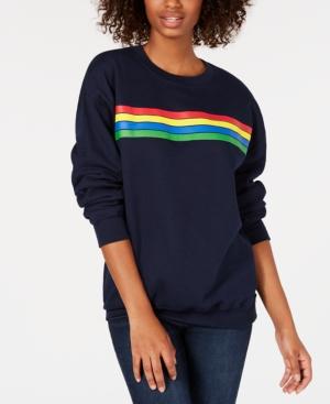 Modern Lux Juniors' Striped Graphic Sweatshirt