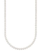 Belle De Mer Pearl Necklace, 22" 14k Gold Aa Akoya Cultured Pearl Strand (7-7-1/2mm)