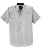 Guess Men's Crain Grid-print Short-sleeve Shirt