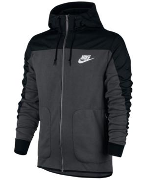 Nike Men's Advance Zip Mixed Media Hoodie