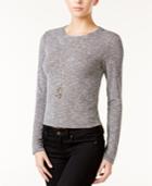 Bar Iii Marled Cropped Top, Only At Macy's