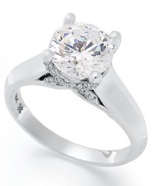 X3 Certified Diamond Solitaire Engagement Ring In 18k White Gold (2 Ct. T.w.), Created For Macy's