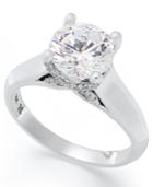 X3 Certified Diamond Solitaire Engagement Ring In 18k White Gold (2 Ct. T.w.), Created For Macy's