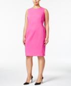 Calvin Klein Plus Size Compression Starburst Sheath Dress