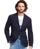 Denim & Supply Ralph Lauren Pinstriped Linen-blend Blazer