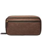 Fossil Double-zip Natural Fabric Shave Kit