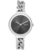 Dkny Women's Astoria Stainless Steel Wrap Chain Bracelet Watch 38mm, Created For Macy's