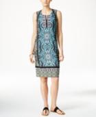 Jm Collection Printed Sheath Dress, Only At Macy's