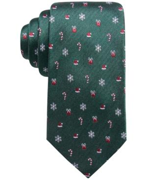 Club Room Men's Holiday Medley Silk Tie, Created For Macy's
