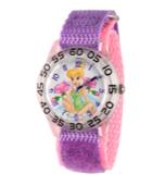 Disney Tinker Bell Girls' Clear Plastic Time Teacher Watch