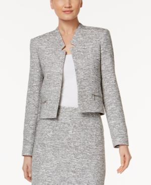 Calvin Klein Zip-pocket Tweed Blazer