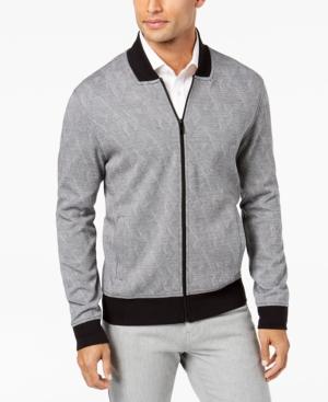 Alfani Men's Reverse Chevron Knit Jacket, Created For Macy's