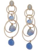 Lonna & Lilly Gold-tone Stone & Multi-hoop Chandelier Earrings