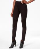 Bar Iii Moto-detail Pull-on Leggings, Only At Macy's