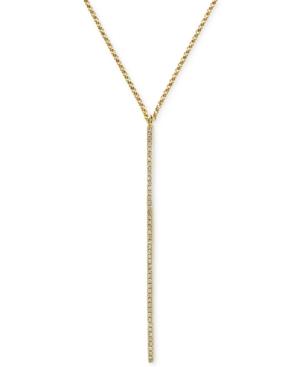 Effy Diamond Lariat Necklace (1/8 Ct. T.w.) In 14k Gold