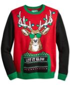 Retrofit Men's Let It Glow Light-up Reindeer Sweater
