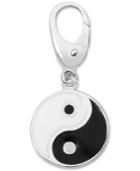 Yin-yang Clip-on Charm In Sterling Silver