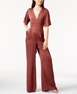 Astr Ella Pleated Wide-leg Jumpsuit