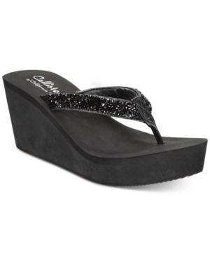 Callisto Hayden Thong Platform Wedge Sandals Women's Shoes