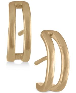 Rachel Rachel Roy Gold-tone Double Open Drop Hoops