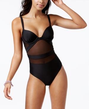 Rachel Rachel Roy Mesh-inset Push-up Underwire One-piece Swimsuit Women's Swimsuit