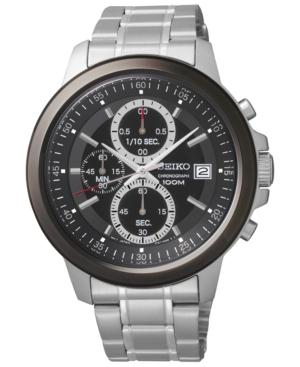 Seiko Men's Chronograph Stainless Steel Bracelet Watch 43mm Sks451