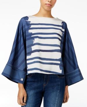Rachel Rachel Roy Printed Angel-sleeve Top, Only At Macy's