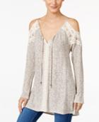 Style & Co Cold-shoulder V-neck Tunic, Only At Macy's