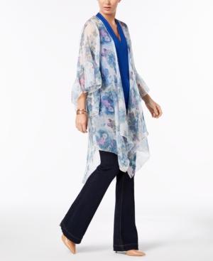 I.n.c. Ruffled Floral Cover-up & Wrap, Created For Macy's
