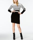 Calvin Klein Eyelash Striped Sweater Dress