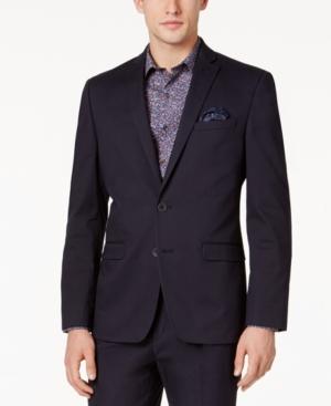 Bar Iii Men's Slim-fit Navy Stretch Jacket, Only At Macy's