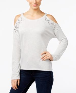 I.n.c. Embellished Cold-shoulder Top, Created For Macy's