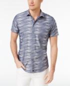 Calvin Klein Men's Blur Jacquard Cotton Shirt
