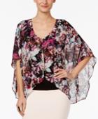 Thalia Sodi Printed-overlay Necklace Top, Only At Macy's