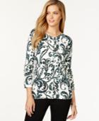 Charter Club Rhinestone-embellished Cardigan, Only At Macy's