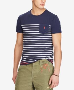 Polo Ralph Lauren Men's Classic Fit Striped Pocket T-shirt