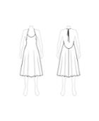 Customize: Switch To Petti Length - Fame And Partners Tie-back Petti-length Halter Dress