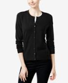 Charter Club Petite Fine Gauge Cardigan Sweater, Only At Macy's