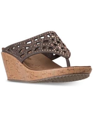 Skechers Women's Cali Beverlee - Dazzled Wedge Sandals From Finish Line