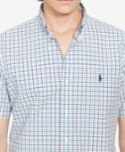 Polo Ralph Lauren Men's Tattersall Poplin Sport Shirt