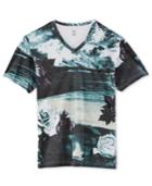 Inc International Concepts Men's Sea View Graphic-print V-neck T-shirt, Only At Macy's