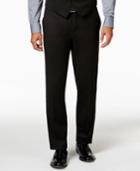 Alfani Traveler Black Pv Solid Slim-fit Pants, Only At Macy's