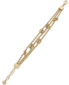 Charter Club Gold-tone Knot Triple-row Link Bracelet, Created For Macy's