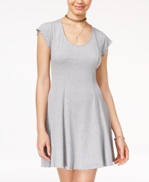 Fire Juniors' Ruffled Fit & Flare Dress