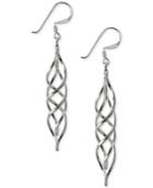 Giani Bernini Spiral Drop Earrings In Sterling Silver, Created For Macy's