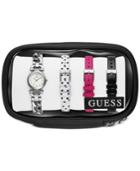 Guess Women's Stainless Steel Bracelet Watch & 3 Interchangeable Straps Set 22mm U0712l1