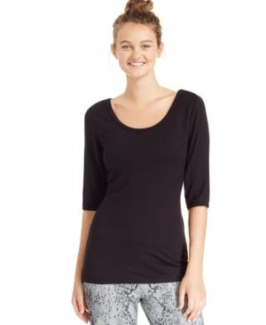Calvin Klein Performance Cross-back Ballet-sleeve Top